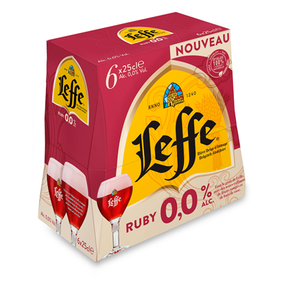 Bière Leffe Ruby 0° 6 x 25 cl Leffe