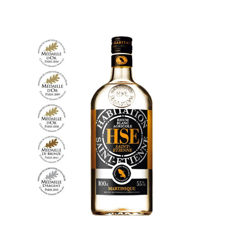 Rhum blanc agricole Martinique HSE 55° 1 L