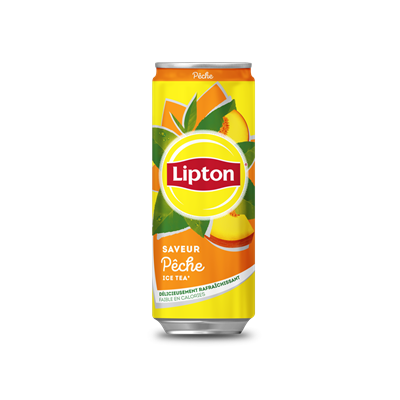 Ice tea pêche 33 cl boîte slim Lipton