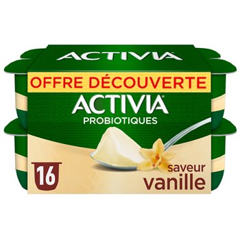 Yaourt bifidus Activia vanille - 16x125g