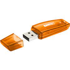 Emtec ECMMD8GC410 - Clé USB - 2.0 - Série Runners - C410 Color Mix - 8 Go - Transparente avec capuchon