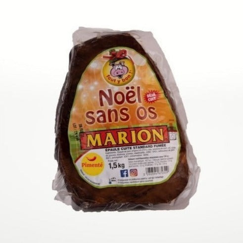 Jambon De Noel Marion Epaule Cuite Avec Os Sans Piment 3kg Marion 28 Jambon de Noël sans os - avec couenne - 1,5kg Marion – Antilles sur Tarn