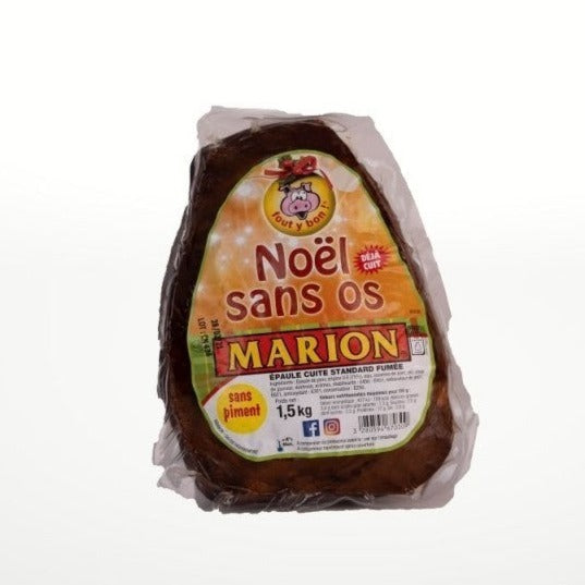 Jambon de Noël sans os - avec couenne - 1,5kg Marion