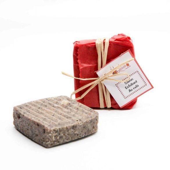 Savon Exfoliant café 100g - LAURASIS BEAUTE CREOLE