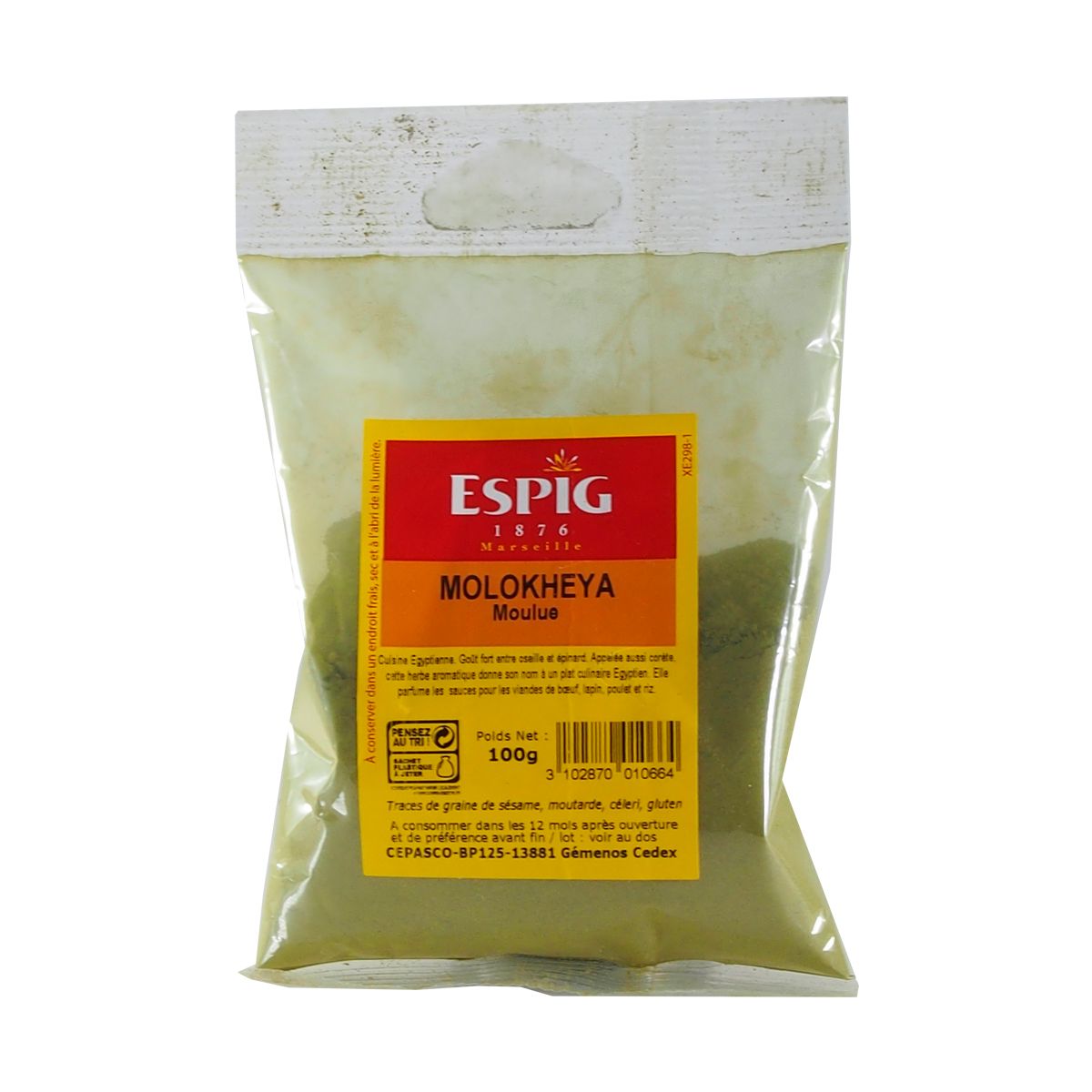 Epices Molokheya 100 g ESPIG