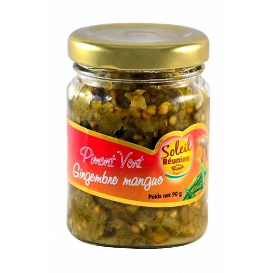 Pâte de piment vert gingembre mangue Soleil Réunion 90g