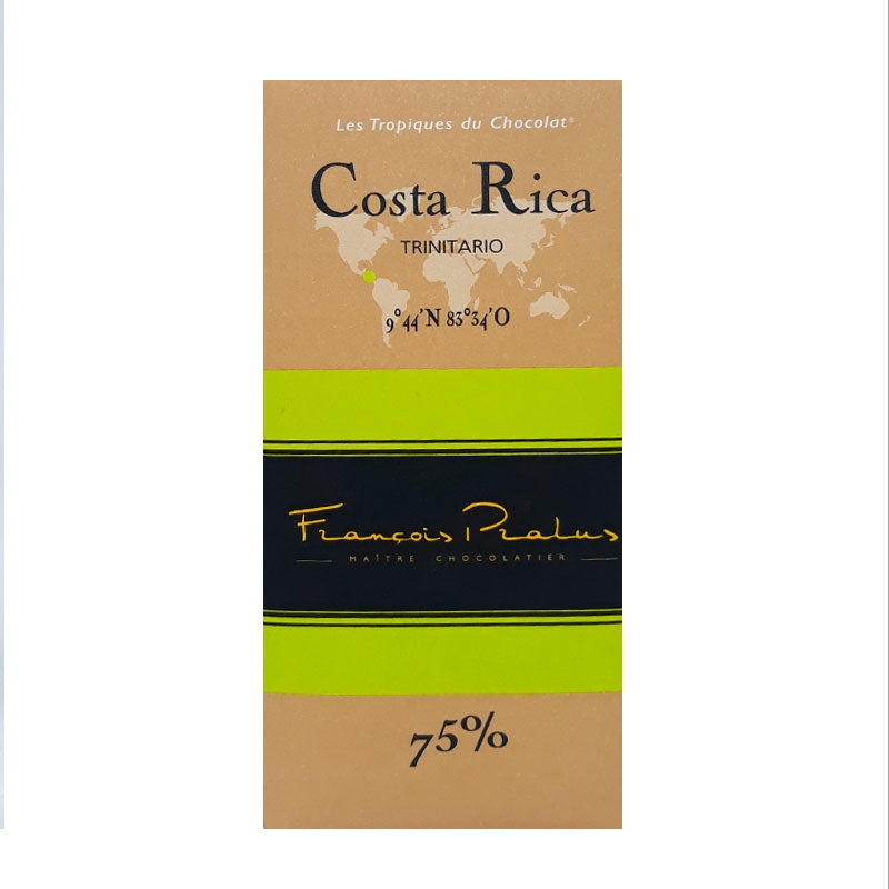 Pralus Chocolat Noir 75% Costa Rica tablette 100 g