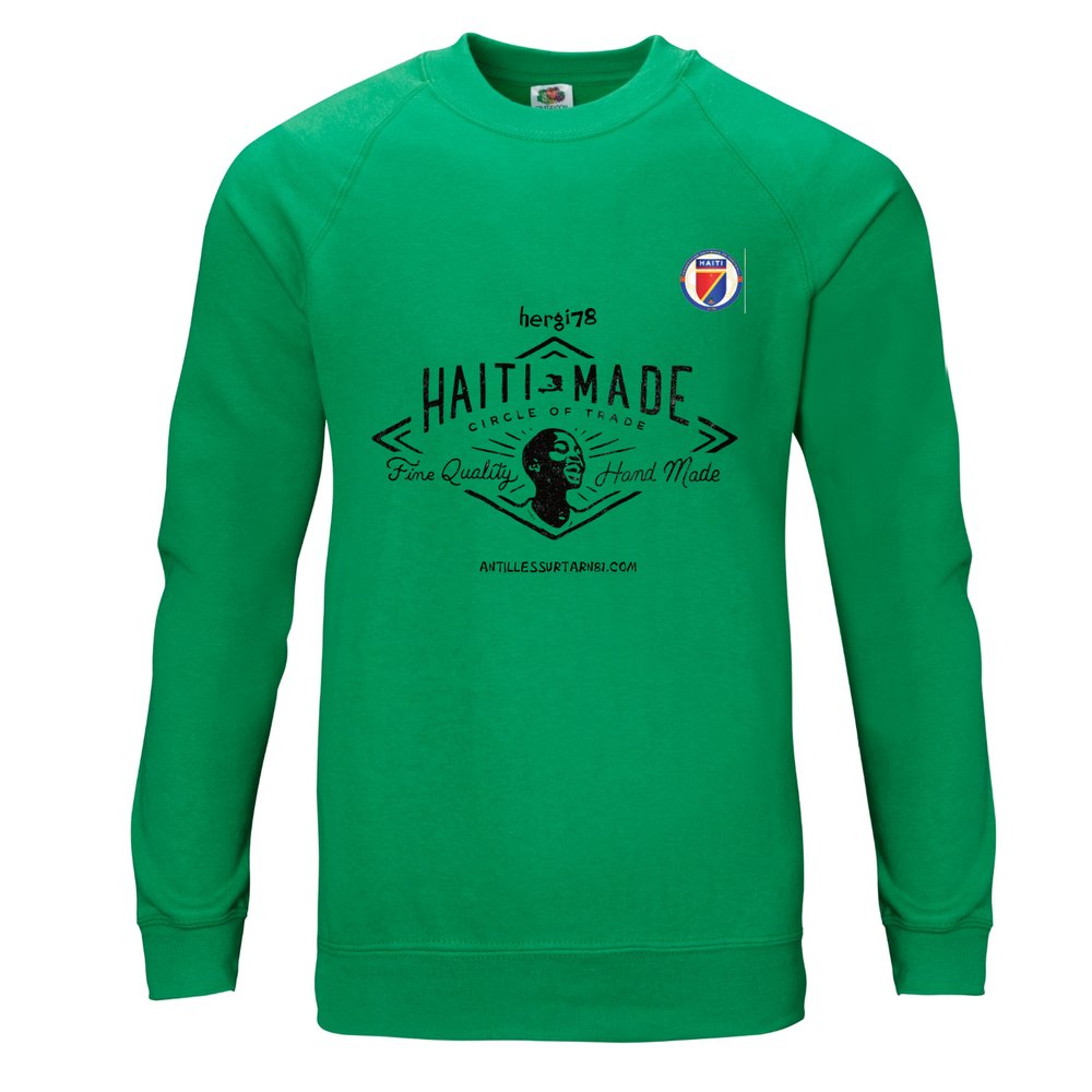 Pull à manches raglan Lightweight VERT HAITI