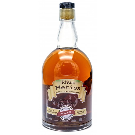 Rhum Arrangé- Chocolat - Piment d'Espelette 70cl 23.7° - Métiss Île de la Réunion
