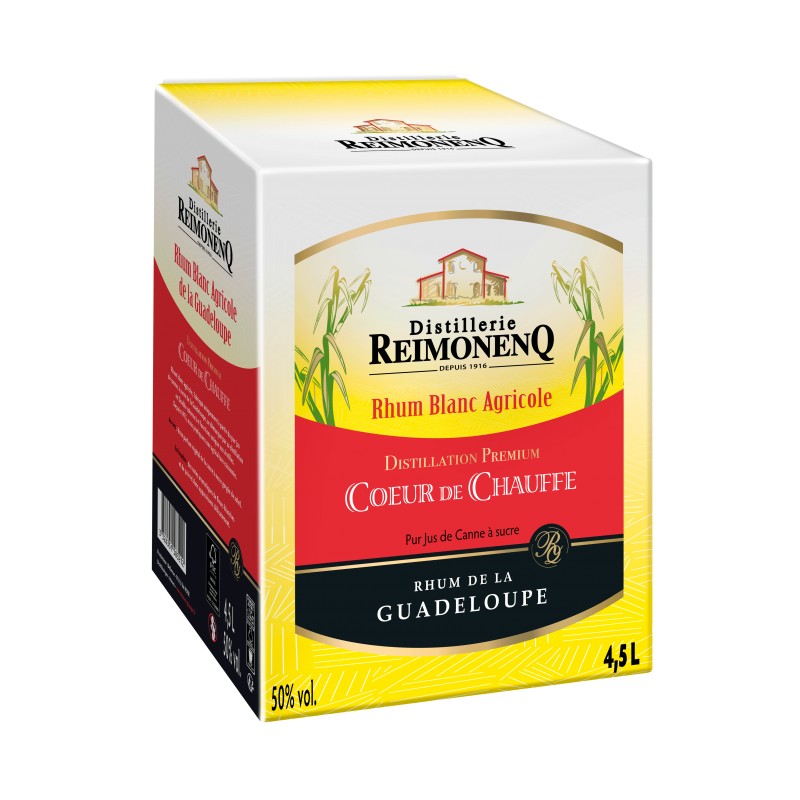 Cubi rhum blanc REIMONENQ CŒUR DE CHAUFFE 50° 4.5L
