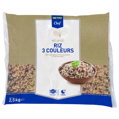 Riz 3 couleurs 2.5 kg METRO Chef