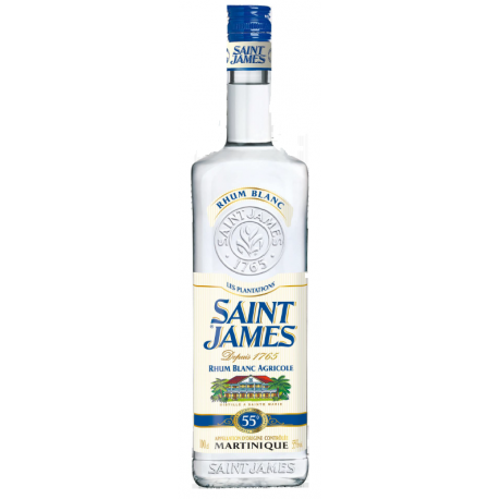 Rhum blanc Agricole Saint James - 55° - 70CL