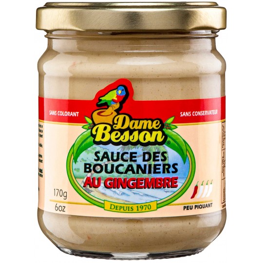 Sauce des boucaniers au gingembre Dame Besson 170g