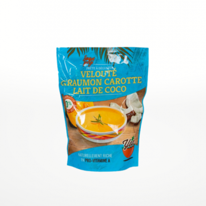 Velouté "péyi" giraumon, carotte et lait de coco - 300g - Yodi