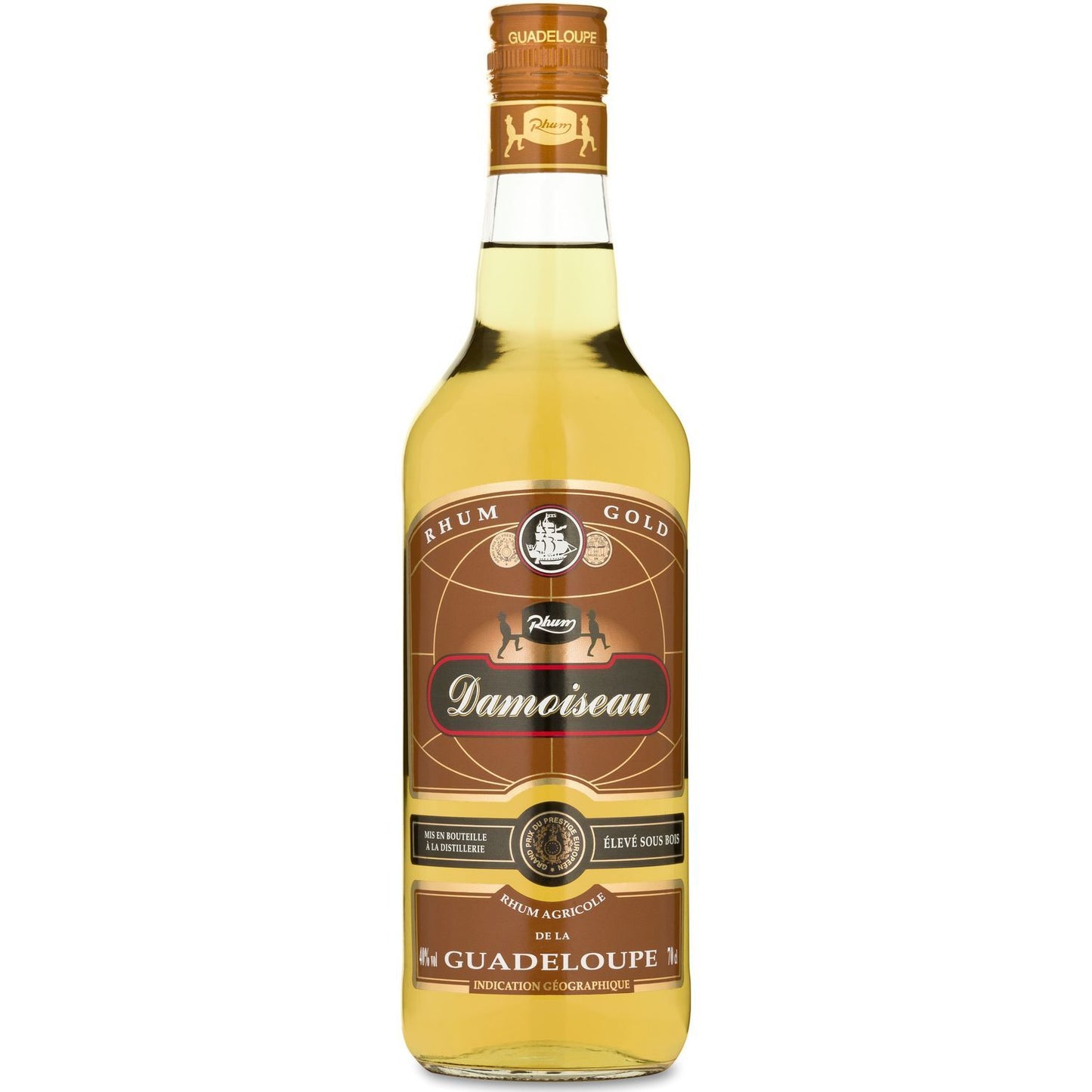Rhum Ambré DAMOISEAU - RHUM GOLD - 40° - 70CL