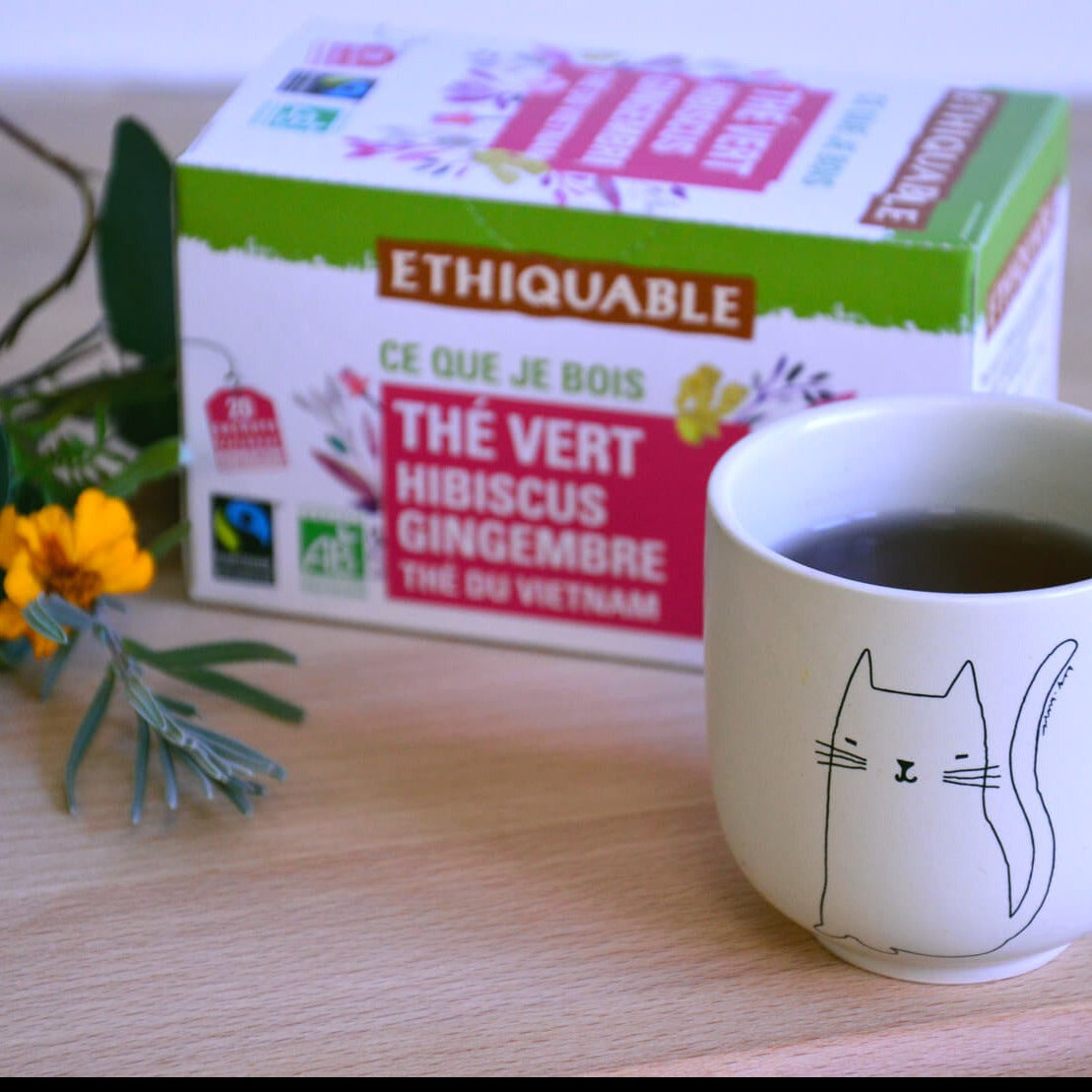 Thé vert Bio Ethiquable hibiscus Gingembre - 36g