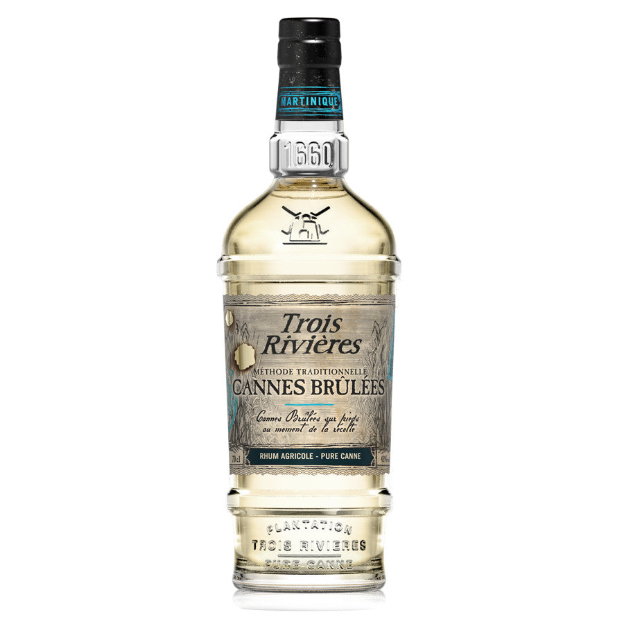 Rhum blanc TROIS RIVIÈRES - CANNES BRÛLÉES - 70CL - 43°