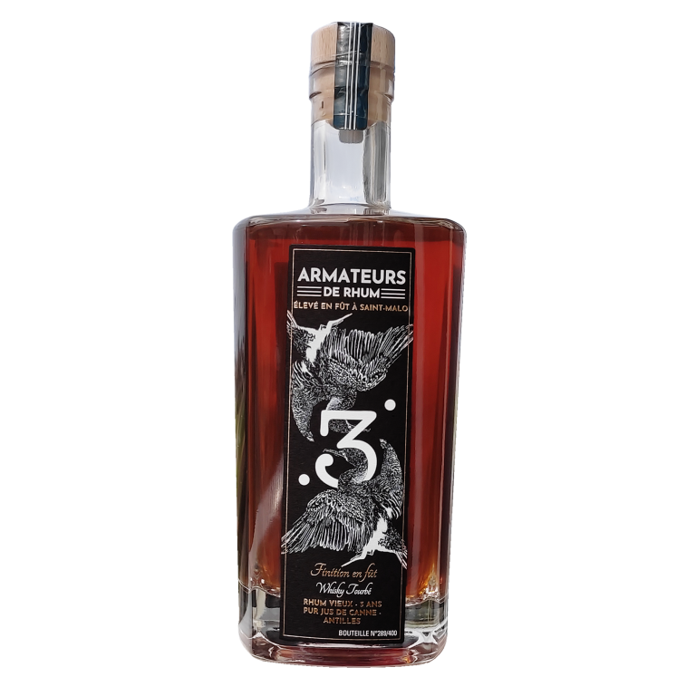 Rhum Vieux 3ans d'âge veillit en fût Laphroaig