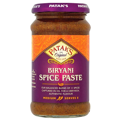 Pâte de curry indienne Biryani épicé 250ml Patak's