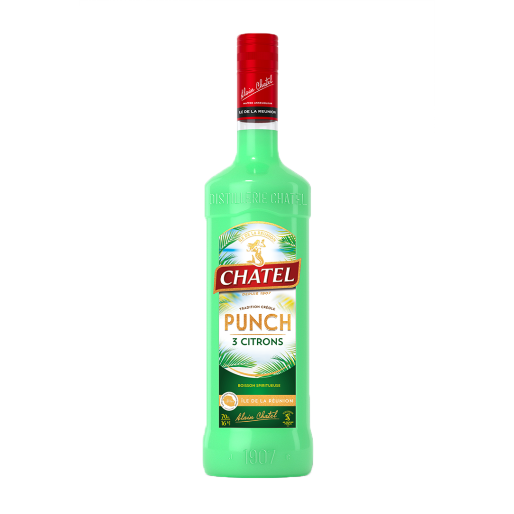 Punch Traditionnel Chatel TROIS CITRONS – 16° – 70 CL