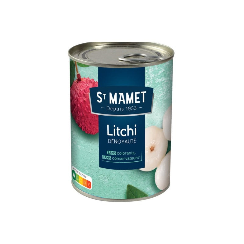 Fruit au sirop Lychees dénoyautés Saint Mamet - 565g