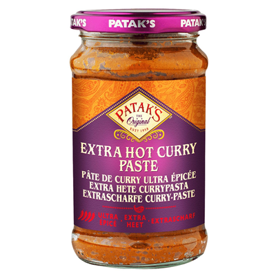 Pâte de curry indien ultra épicée 250ml Patak's