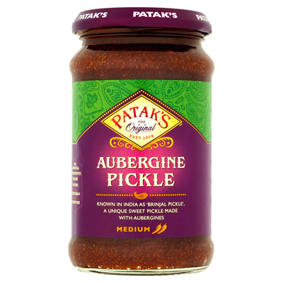 Pickles ou Achards indien à l'aubergine épicé 250ml Patak's