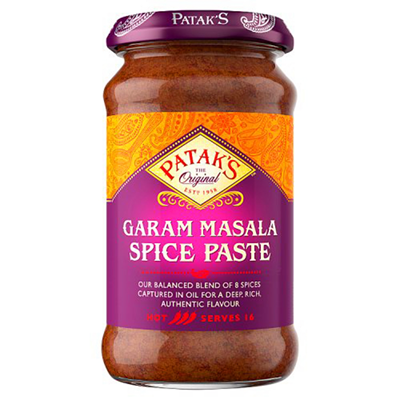 Pâte de curry indienne Garam masala très épicé 250ml Patak's