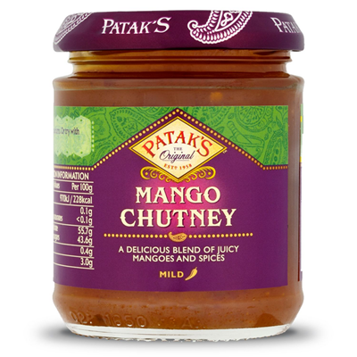 Chutney de mangue sauce indienne douce 340g Patak's