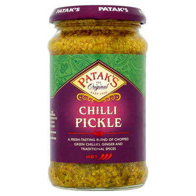 Pickles condiments indiens aux piments très épicé 250ml Patak's