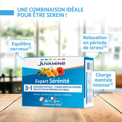 Juvamine Sérenité Equilibre Nerveux Relaxation 30 Comprimés Bio