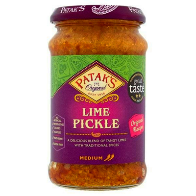 Pickles ou achards indiens au citron épicé 250ml Patak's