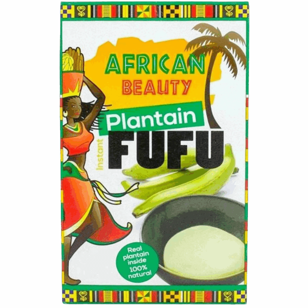 Fufu Bananes Plantain vert (Vrai Foutou) – 600g African Beauty