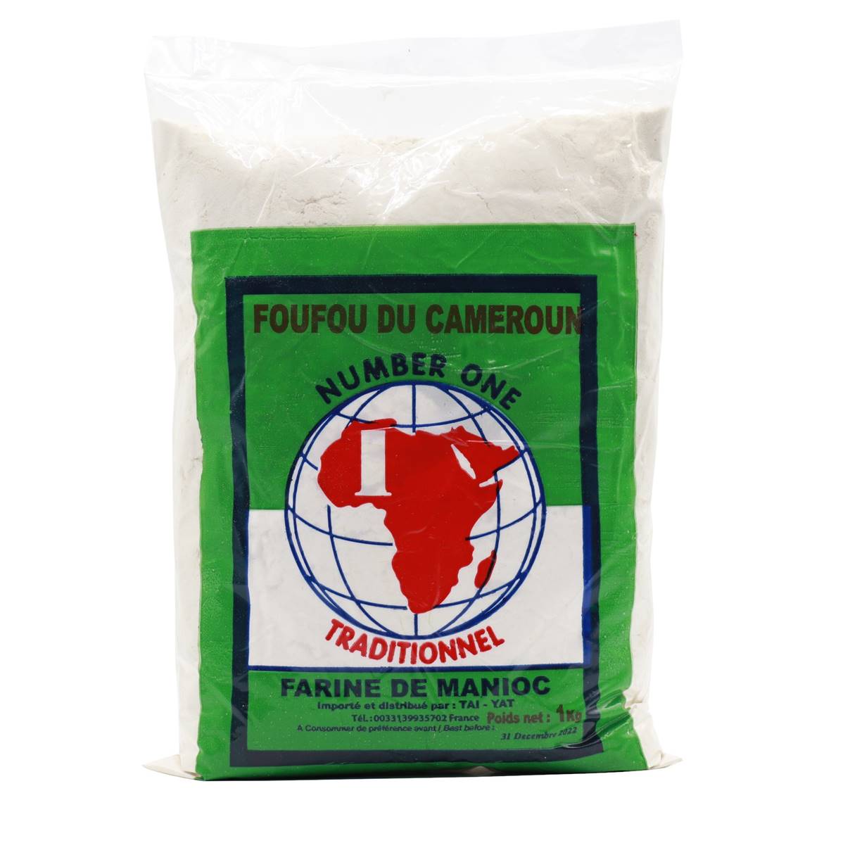 Fufu Farine de Manioc (Vrai Foutou) –  1kg