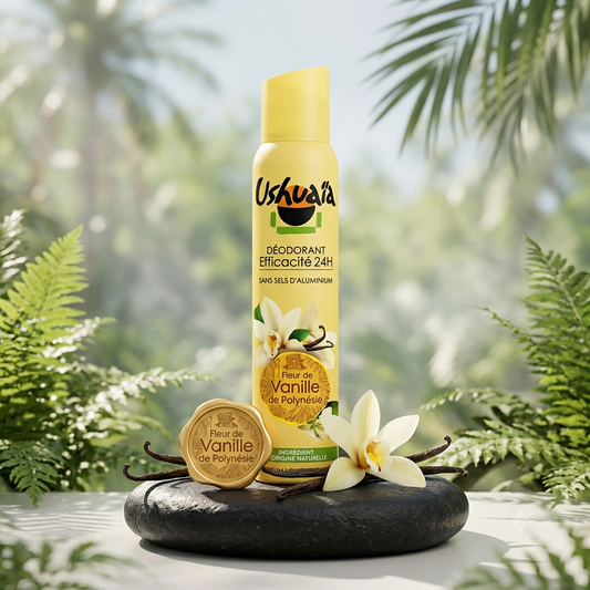 Ushuaïa Déodorant Efficacité 24h à la Fleur de Vanille de Polynésie 200ml