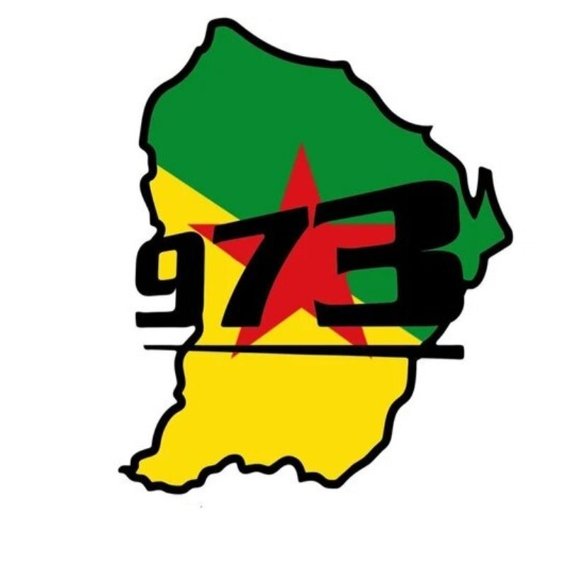 Sticker Guyane 973 Autocollant voiture – Antilles sur Tarn