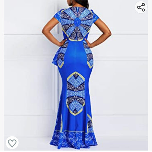 Robe à imprimé Africaine Verwin