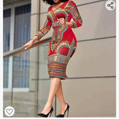 Robe Africaine Moulante mi-Mollet
 Verwin