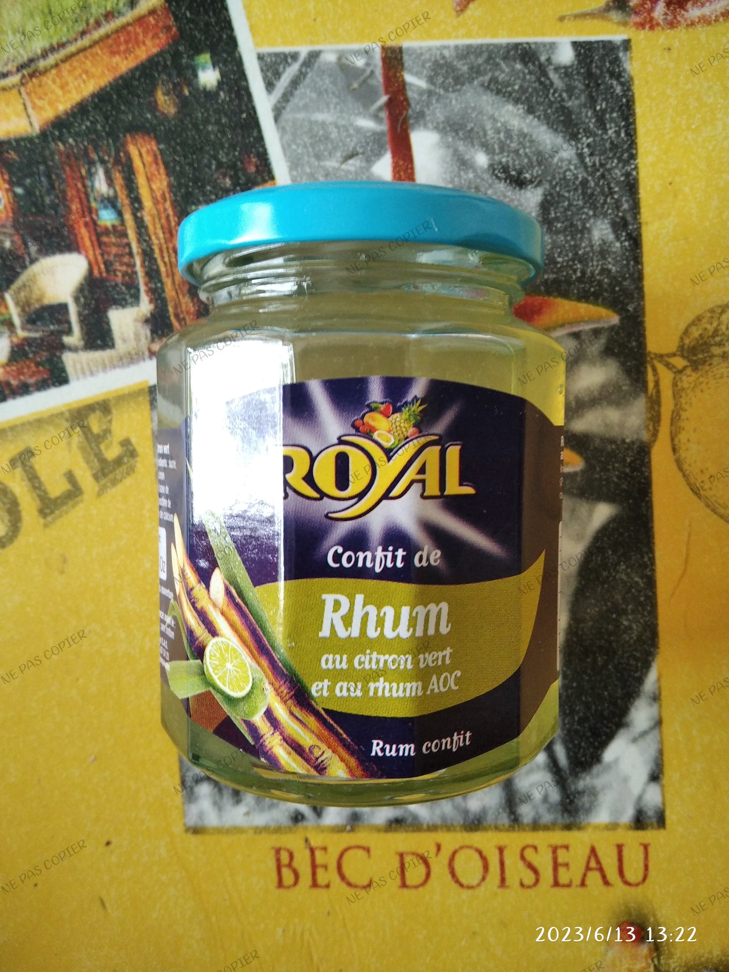 Confiture au Rhum arôme Citron vert Royal 300g