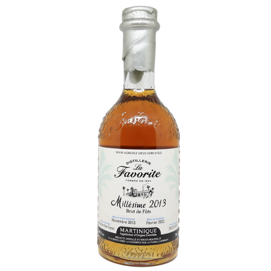 Rhum agricole La Favorite Millésime 2013, rhum vieux agricole 70cl 46° - Martinique