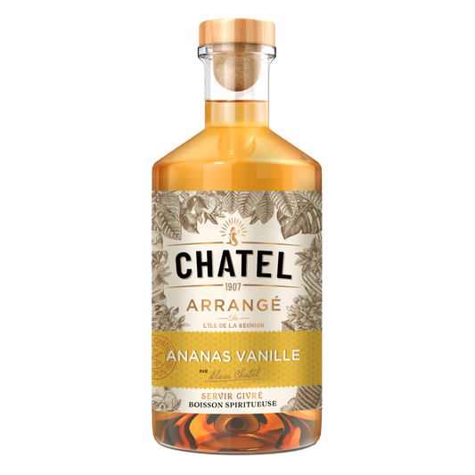 Rhum Arrangés Chatel Ananas-Vanille flambée 35 ° – 70 cl