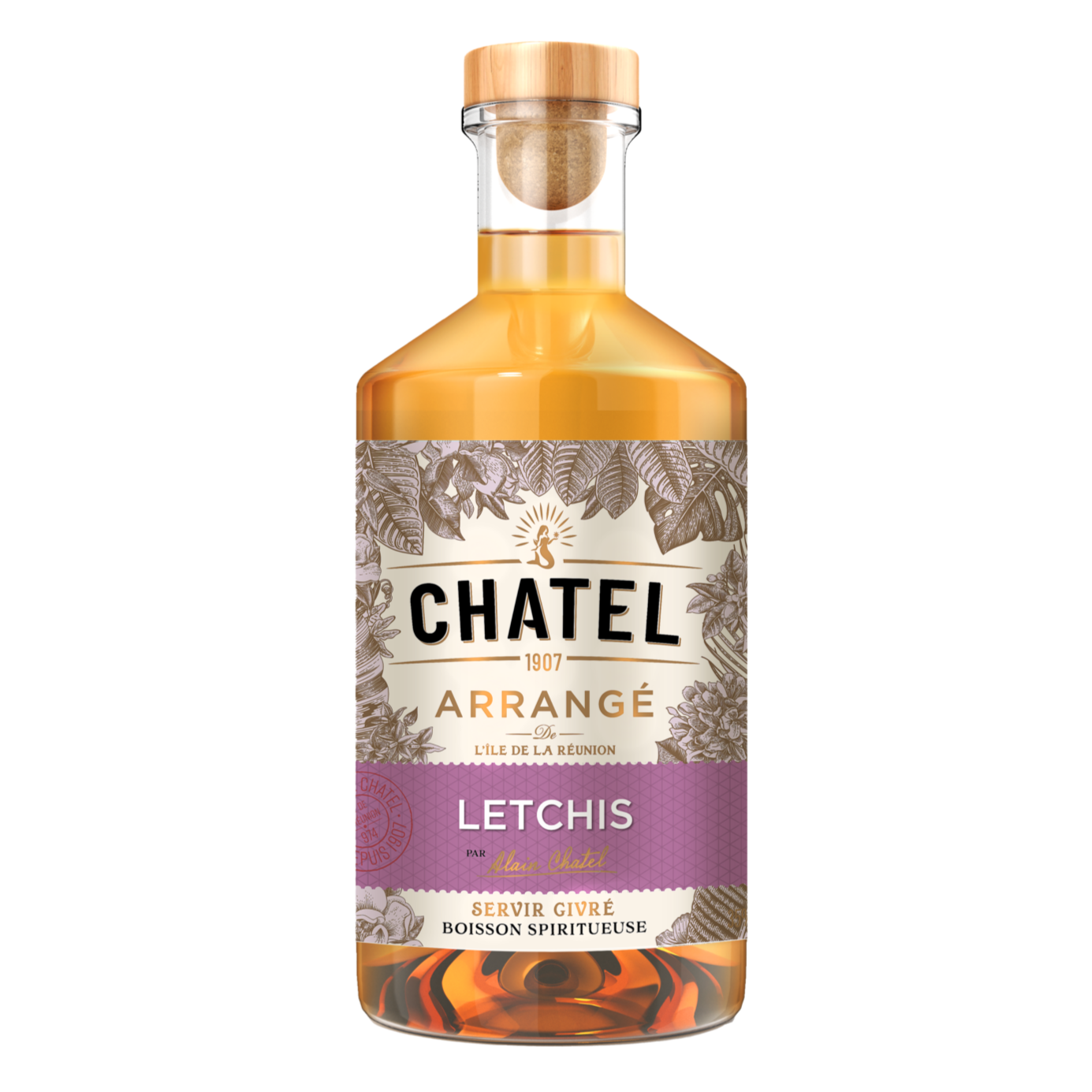 Rhum Arrangés Chatel Litchi 35 ° – 70 cl