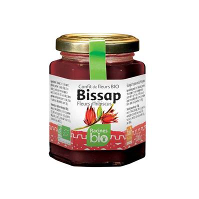 Confiture de Fleurs d'hibiscus (BISSAP) Bio 200g RACINES