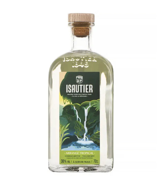 Rhum arrangé tropical Combava Menthe 30° ISAUTIER 50cl