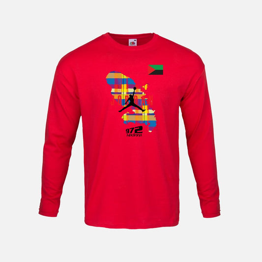 T-shirt basique Manches Longues 972 Jordan Rouge