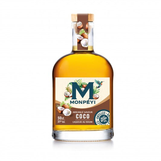 Rhum Arrangé saveur coco 31° 50cl Monpéyi