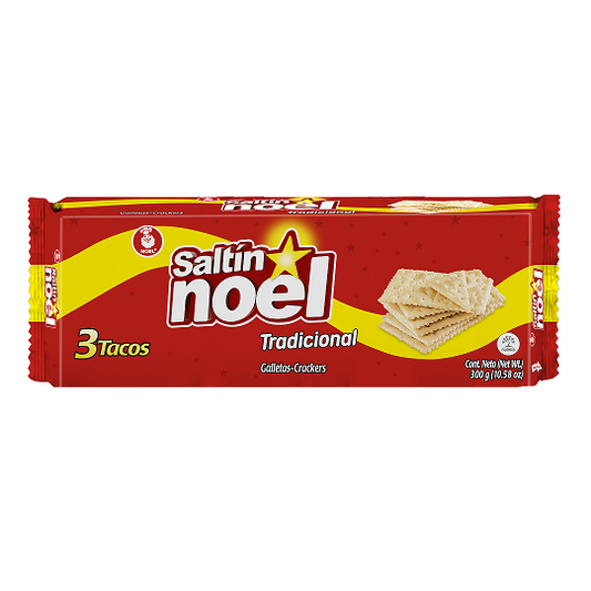 Saltín Noel Crackers Traditionnels, Pack de 3, 300g
