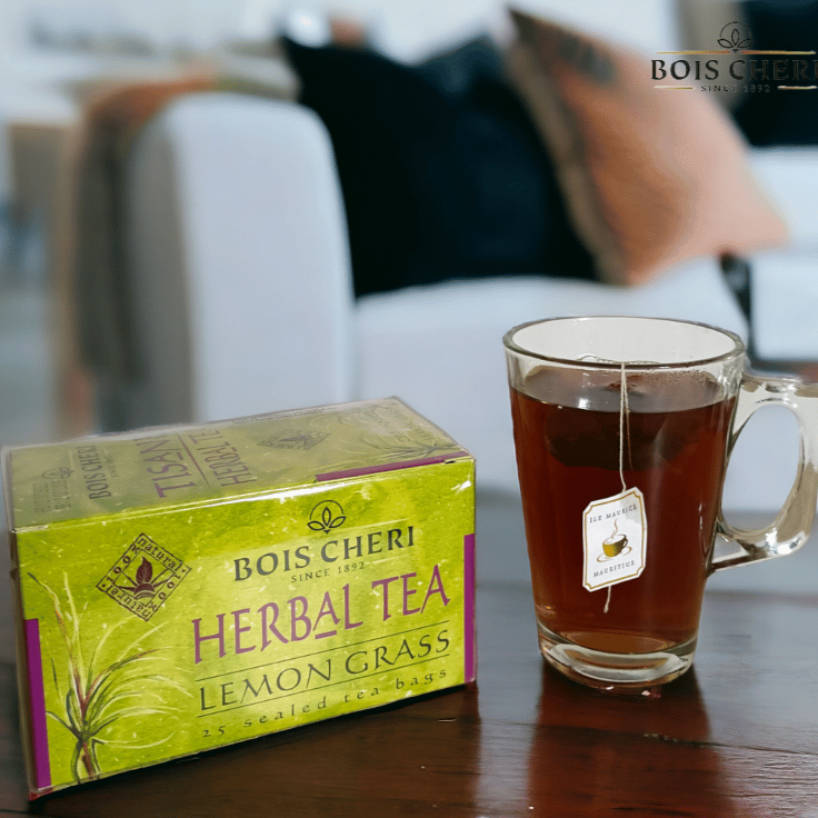 Thé Bois Chéri herbal tea citronnelle Ile Maurice (25 sachets)