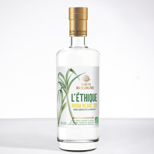 Rhum Blanc Bologne L'ÉTHIQUE - RHUM BLANC BIO - 50° Guadeloupe