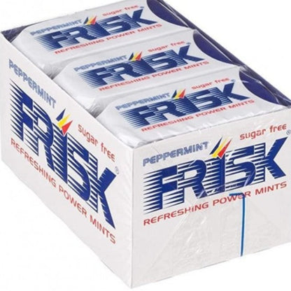 Frisk - Pastilles Menthe Forte - Mini Bonbon Maxi Rafraîchissant - Haleine Fraîche - Sans Sucres - 0.07Kg 16 Étuis de 40 Pastilles